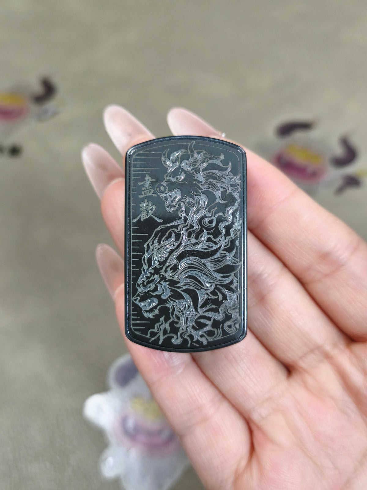 Root Three Zirconium Color-Anodized Engraved Polished