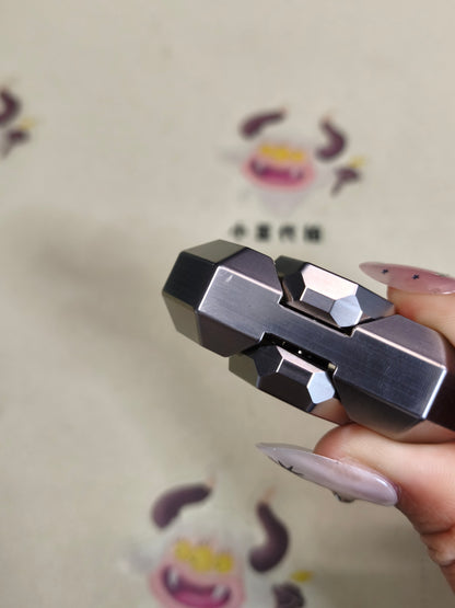 Crystal Twin Leaf Titanium Machine Finished