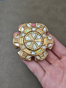 Triple Leaf Ignition Shell Opening Copper MOP Mokume Ceramic Limited Edition