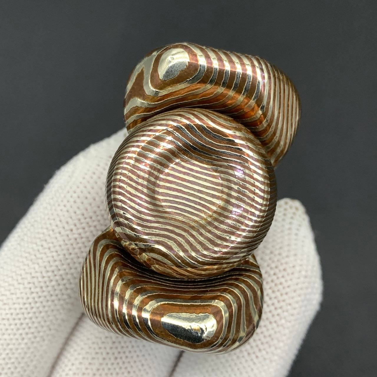 BABY Series A Knife Cloth Bearing Cap Mokume