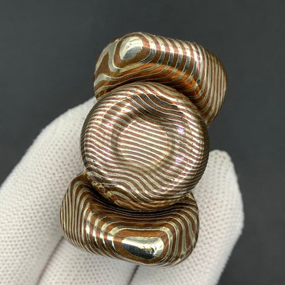 BABY Series A Knife Cloth Bearing Cap Mokume
