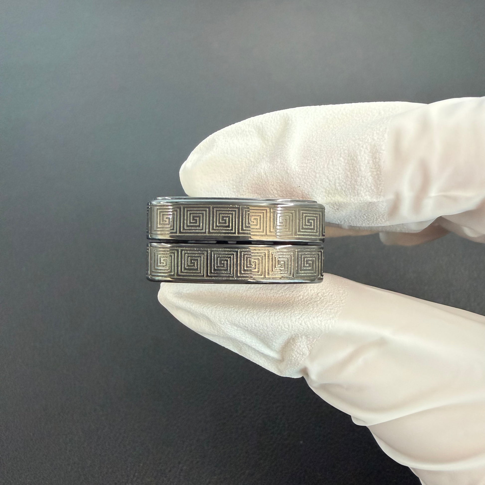 Root Three Zirconium Engraved Polished Limited Edition
