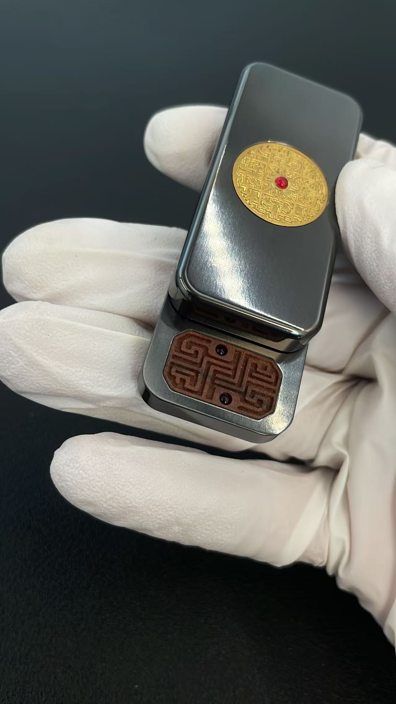 Brocade & Azure Paperweight Zirconium