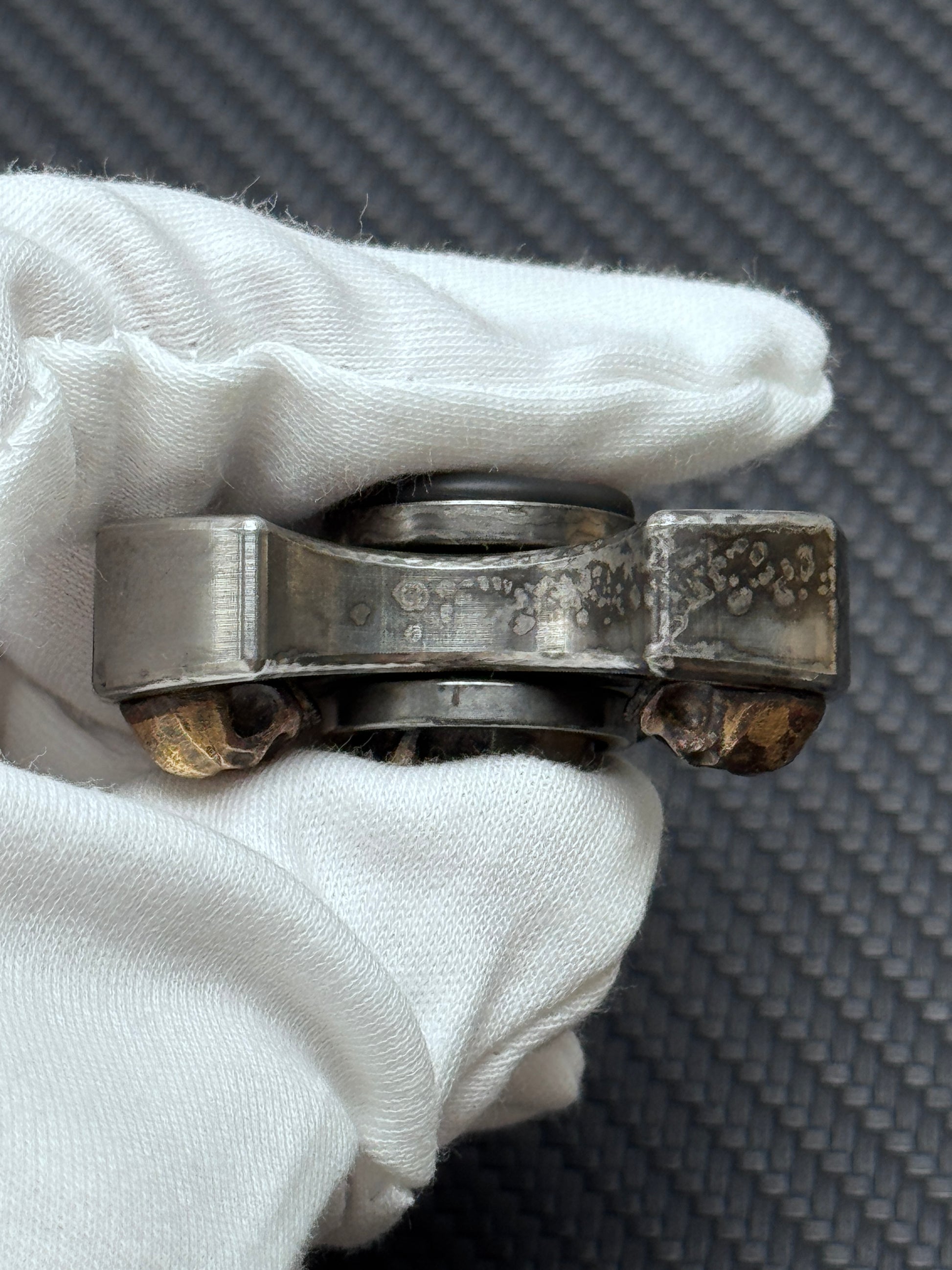 Three Leaf Skull Brass Stainless Steel