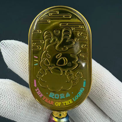Ling Yun 3.0 Stainless Steel Gold Plated Resin-Sealed