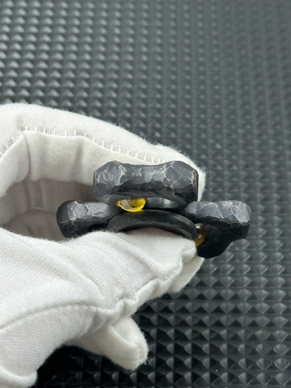 Kiva Tungsten Stone Textured