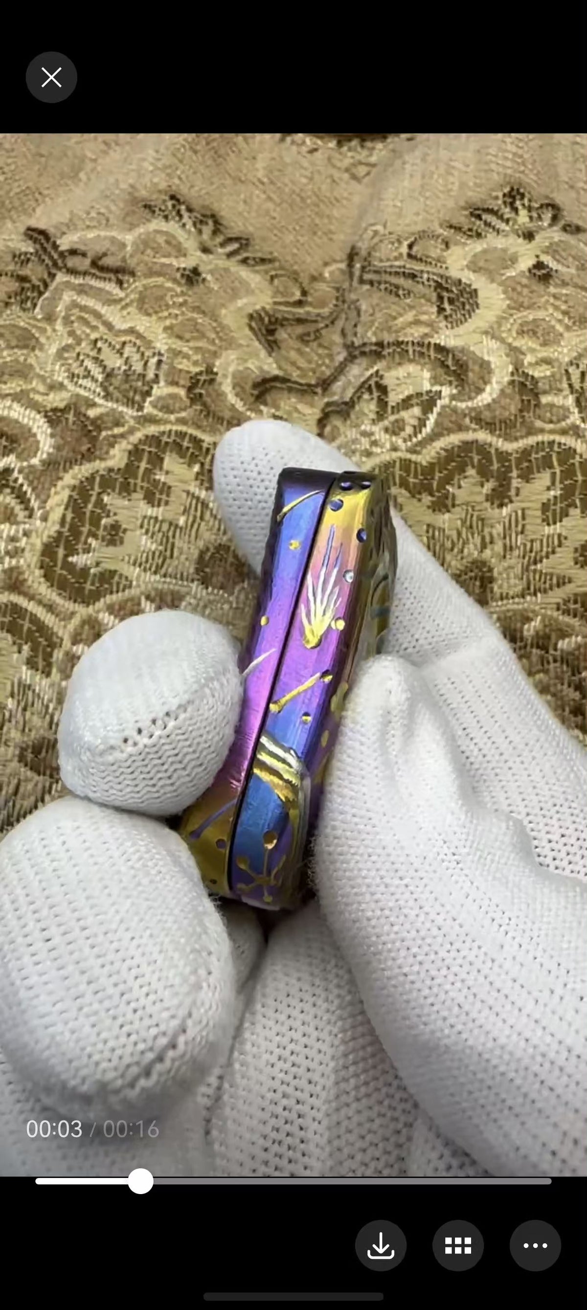 POPO Zirconium Engraved Polished Limited 128