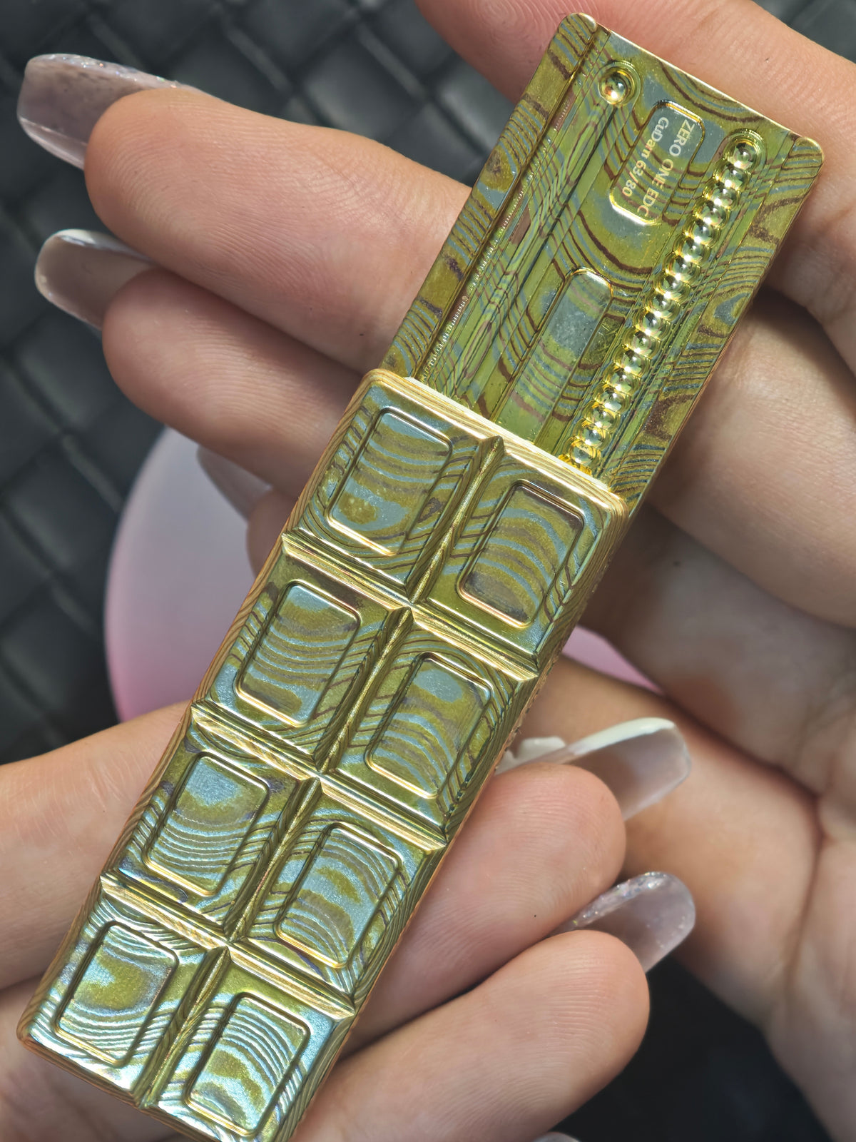 Wafer Chocolate Mokume