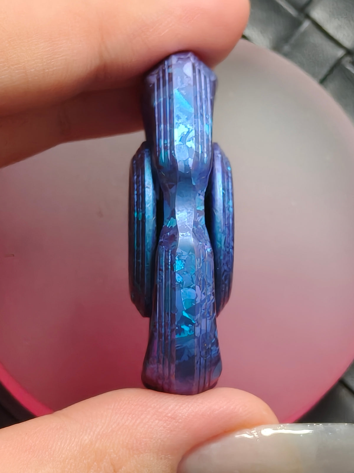 Obsidian Crystalized Crystallized Titanium Etched