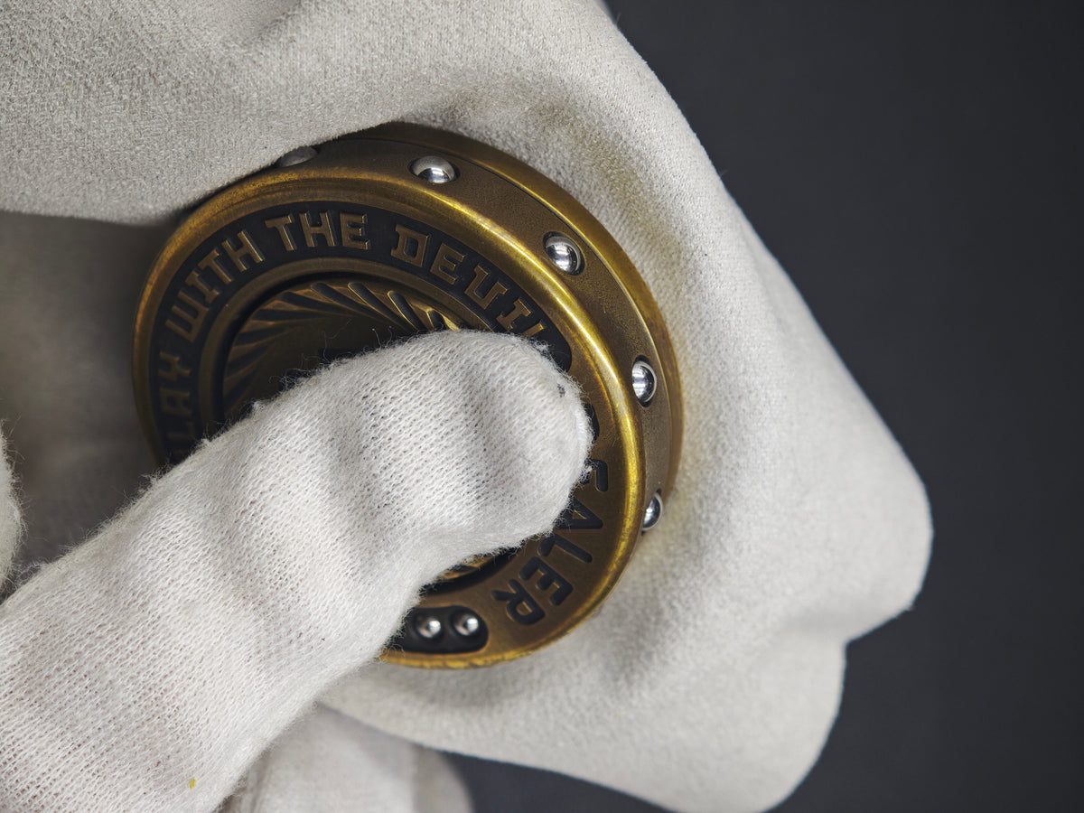 Dealer Button Brass