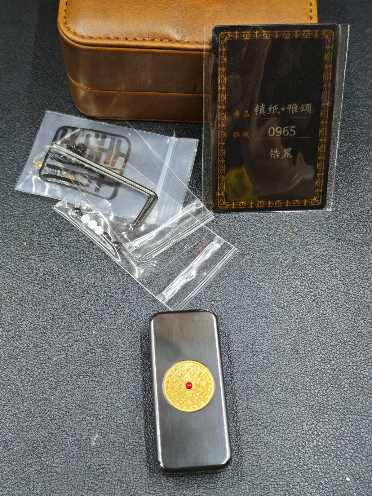 Brocade & Azure Paperweight Zirconium