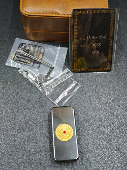 Brocade & Azure Paperweight Zirconium