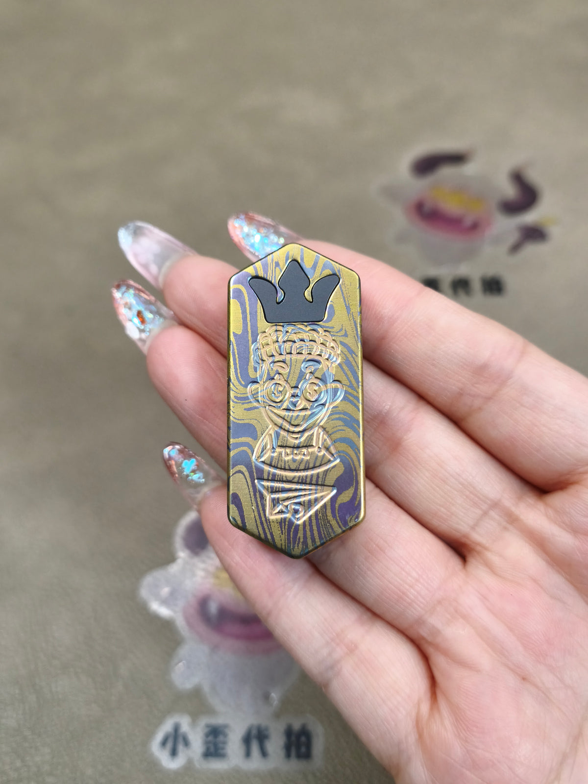 Plane Titanium Engraved
