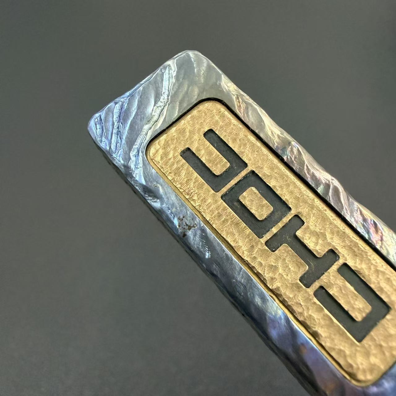Choc Zirconium Color-Anodized Stone Textured