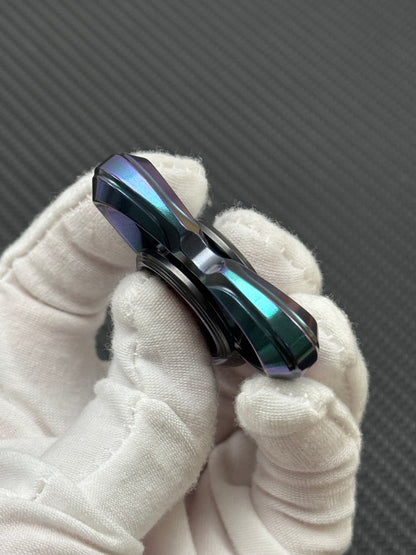 Cat's Eye Tungsten Color-Anodized Stonewashed