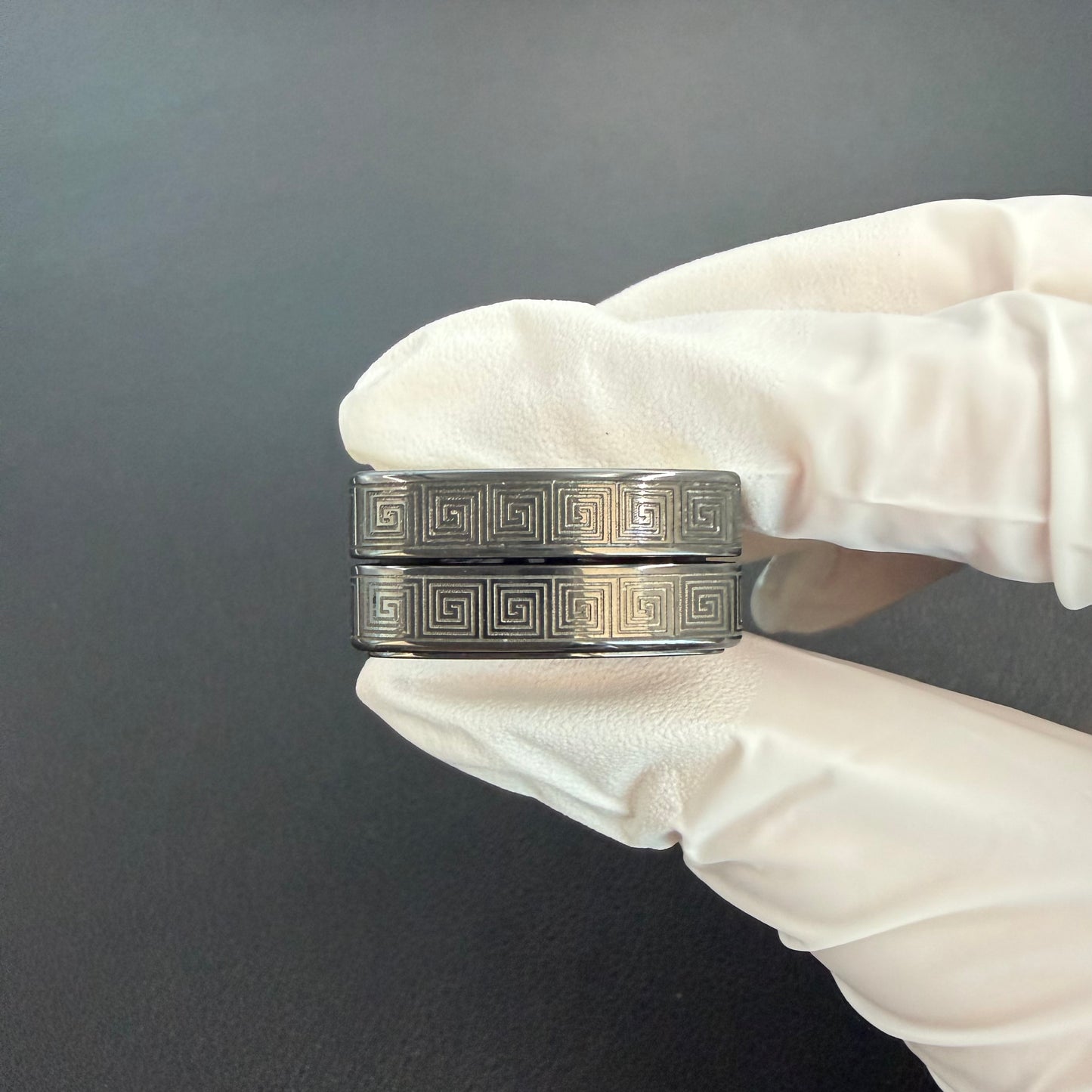 Root Three Zirconium Engraved Polished Limited Edition