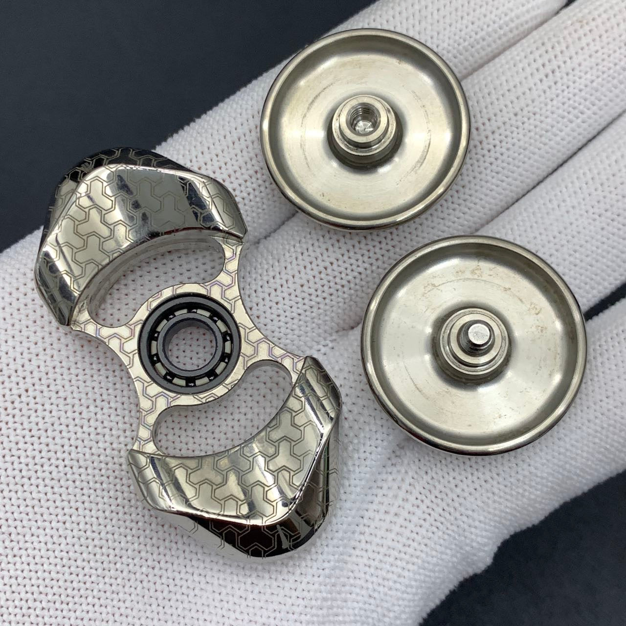 Feather Titanium Engraved