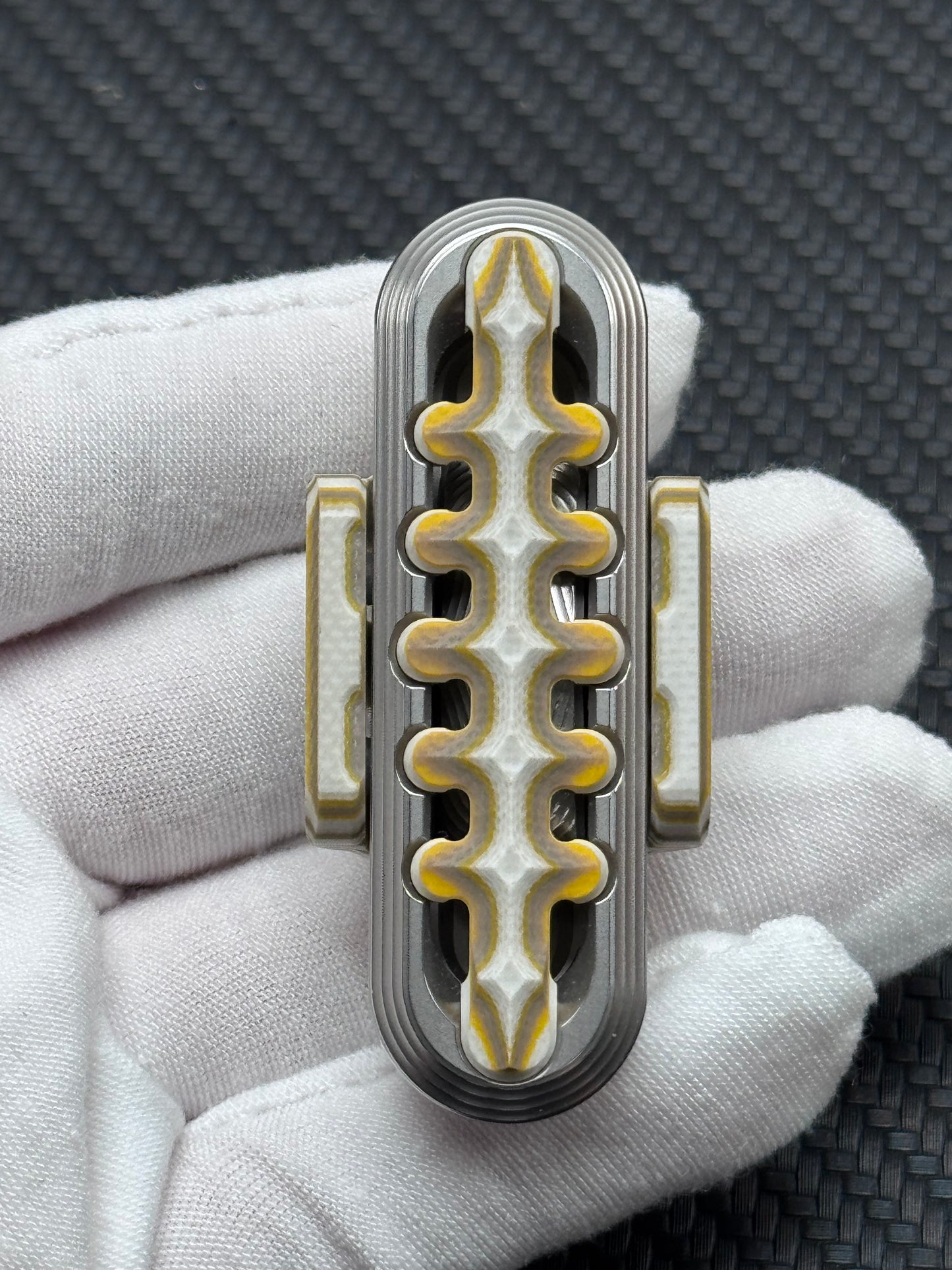EXOSKELETON G10 Yellow Grey White Bone Core Stainless Steel