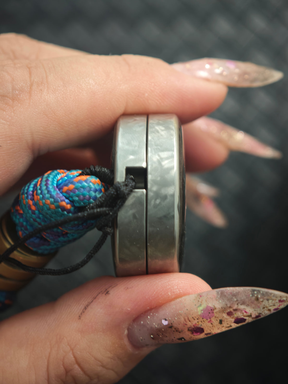 Dragon Rhythm Titanium Color-Anodized Resin-Sealed