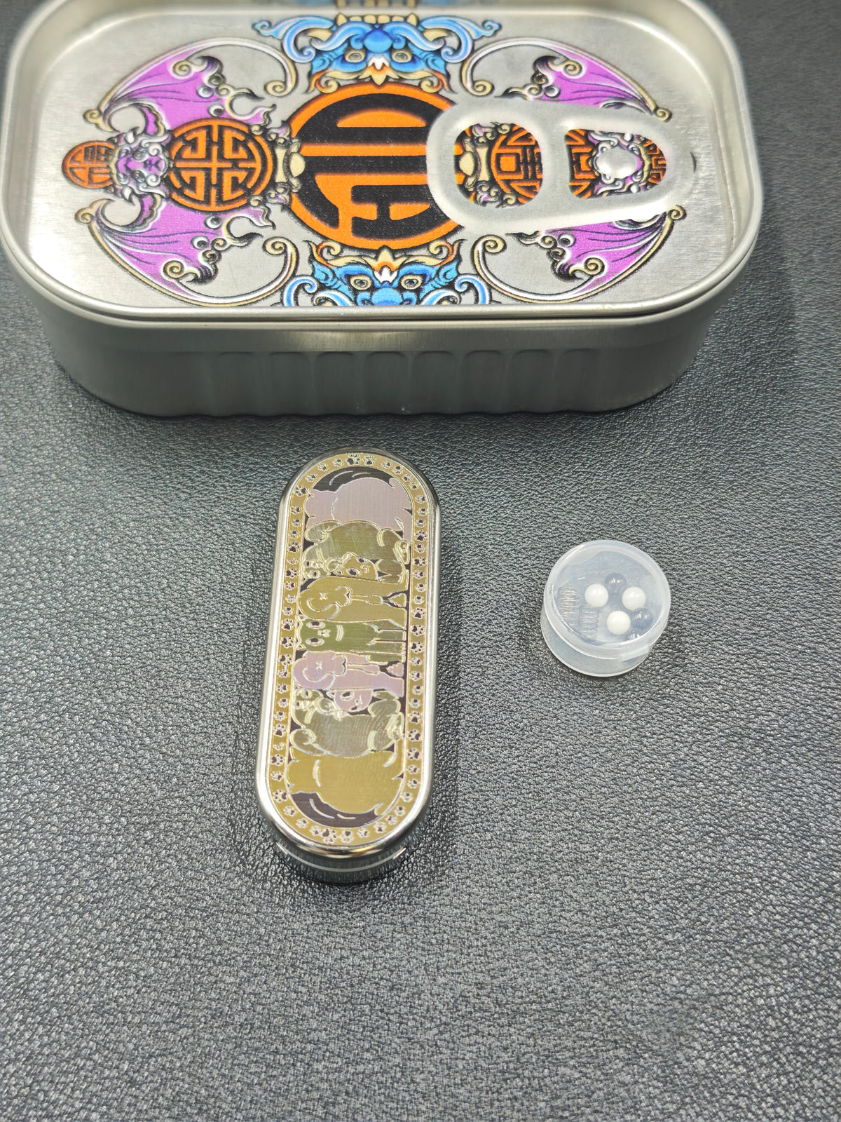 Ming Yin Titanium Engraved