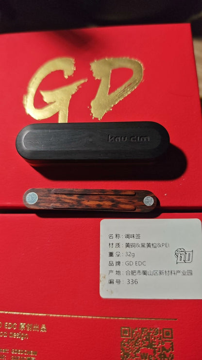 Spice Pin Brass African Blackwood