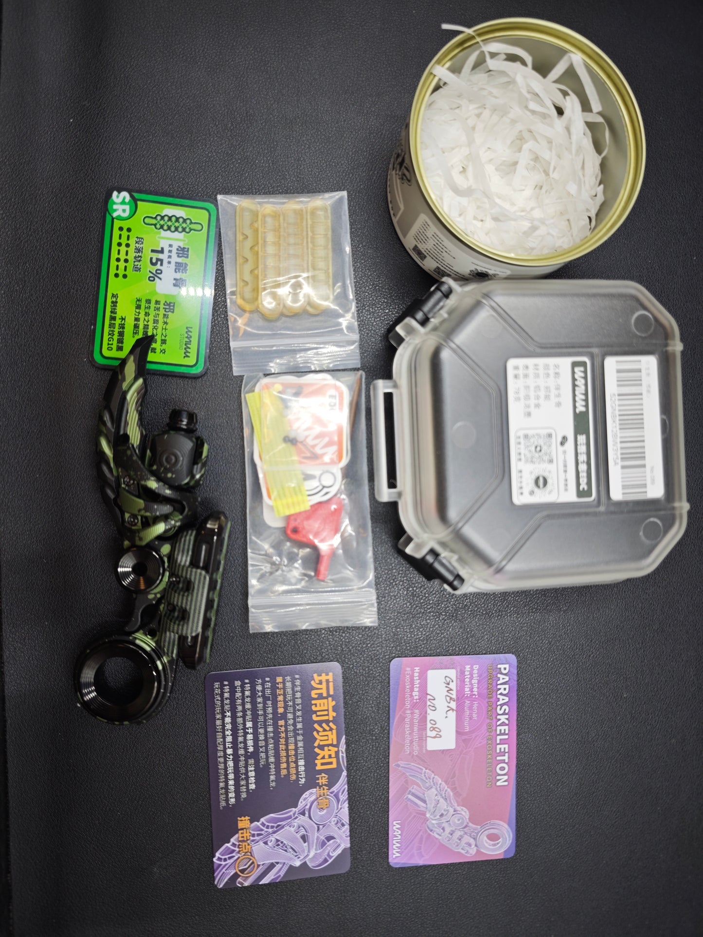 EXOSKELETON G10 Green Black Bone Core Stainless Steel