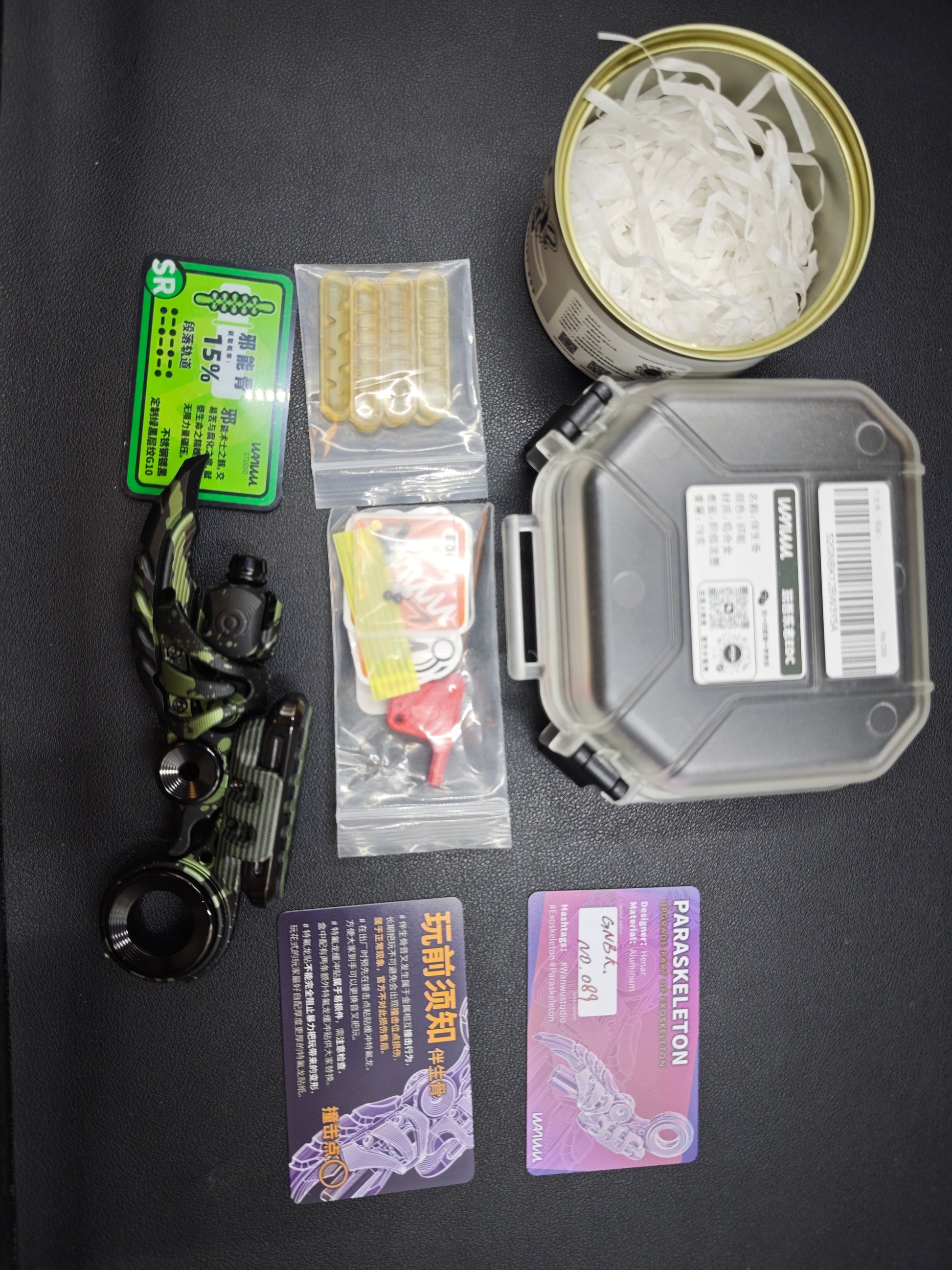 EXOSKELETON G10 Green Black Bone Core Stainless Steel
