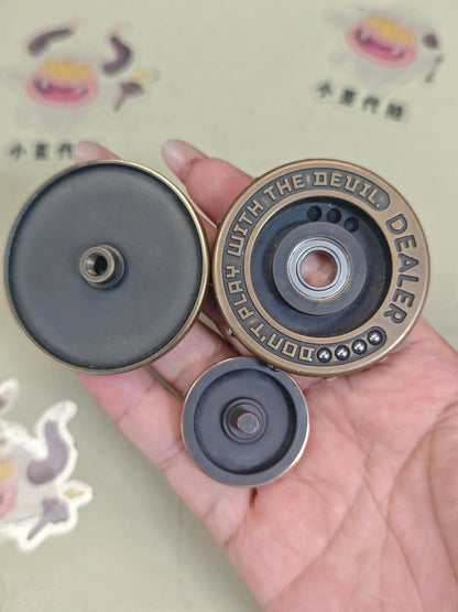 Dealer Button Brass