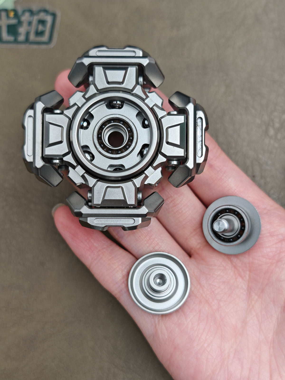 Ancient Iron Shell Opening Titanium Polished