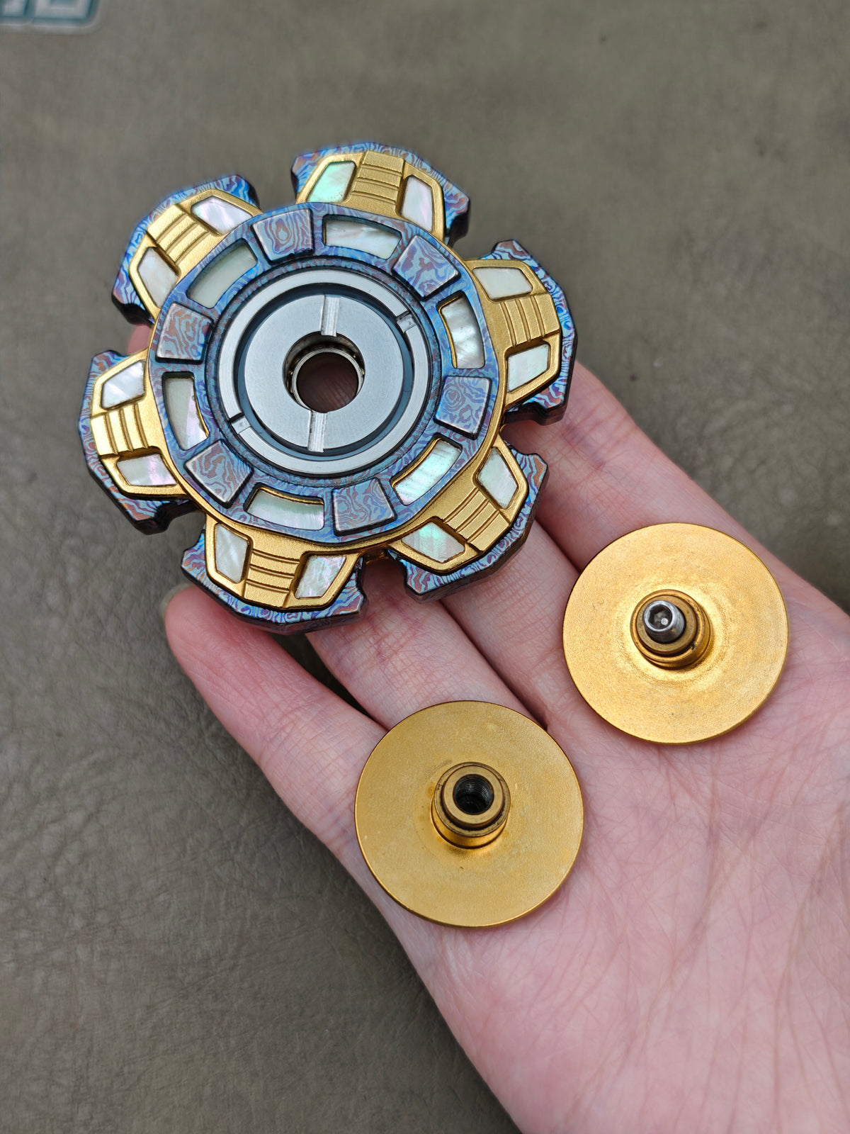 Detonator Bearing Cap Stainless Steel Gold Plated Color-Anodized Engraved