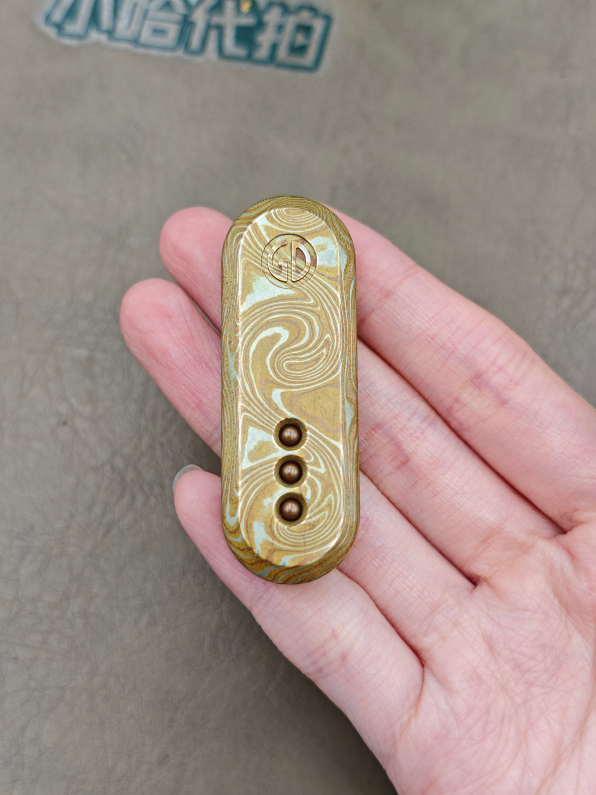 Lucky Draw Mokume Etched Polished