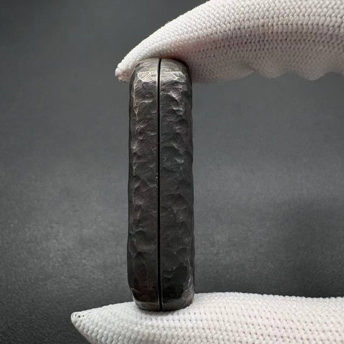 Floating Cloud Titanium Stone Textured Engraved Polished