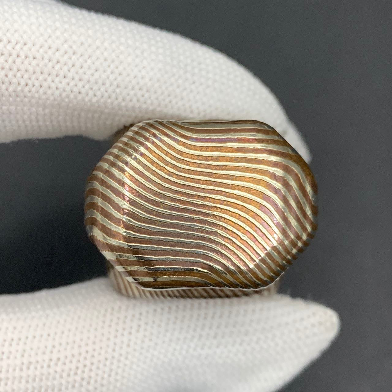 BABY Series A Knife Cloth Bearing Cap Mokume
