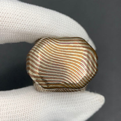 BABY Series A Knife Cloth Bearing Cap Mokume