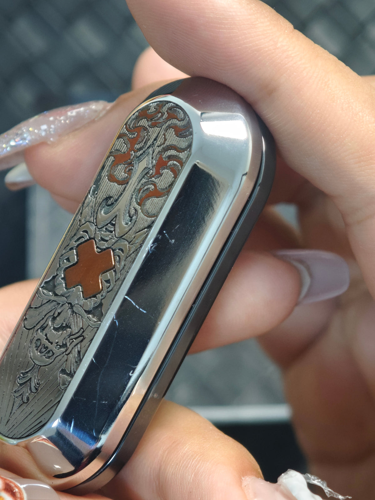 Axis Stainless Steel Engraved