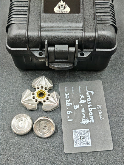 Tri Leaf Crossbone Damasteel