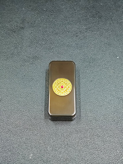 Brocade & Azure Paperweight Zirconium Polished