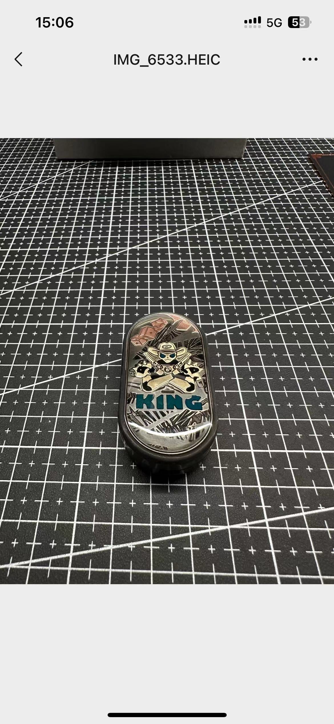 Cowboy Zirconium Resin-Sealed Engraved