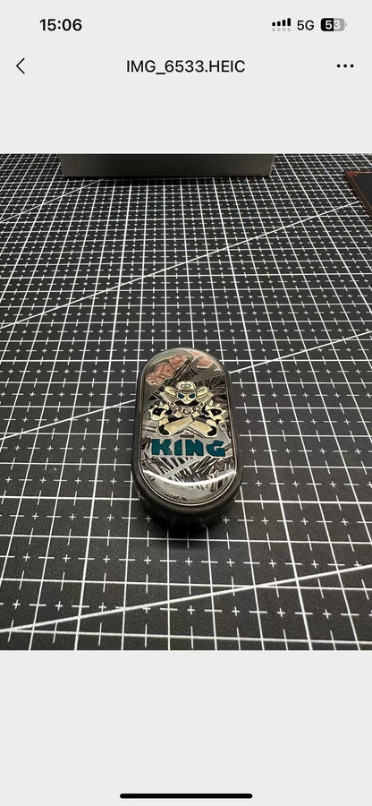 Cowboy Zirconium Resin-Sealed Engraved