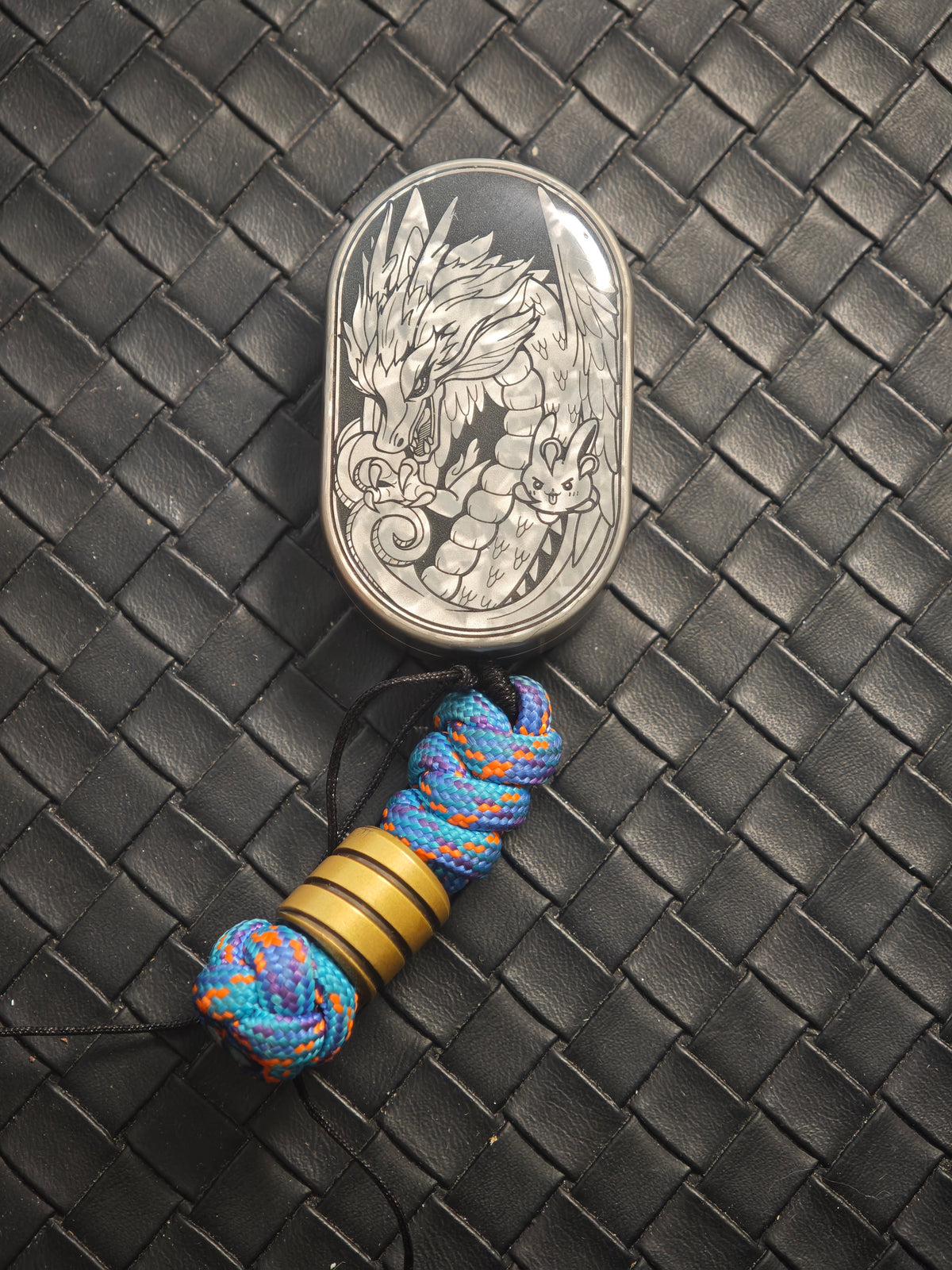Dragon Rhythm Titanium Color-Anodized Resin-Sealed
