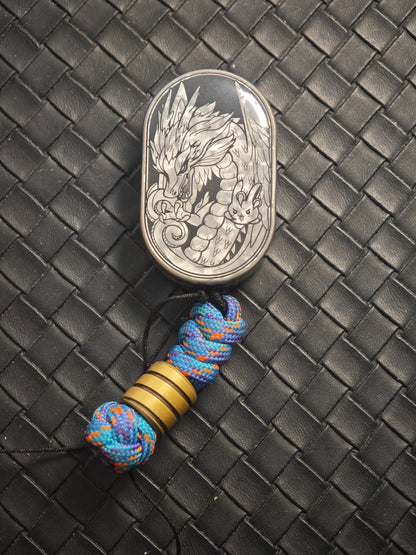 Dragon Rhythm Titanium Color-Anodized Resin-Sealed