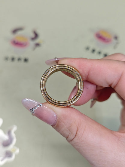 Paris Stud Mokume Copper