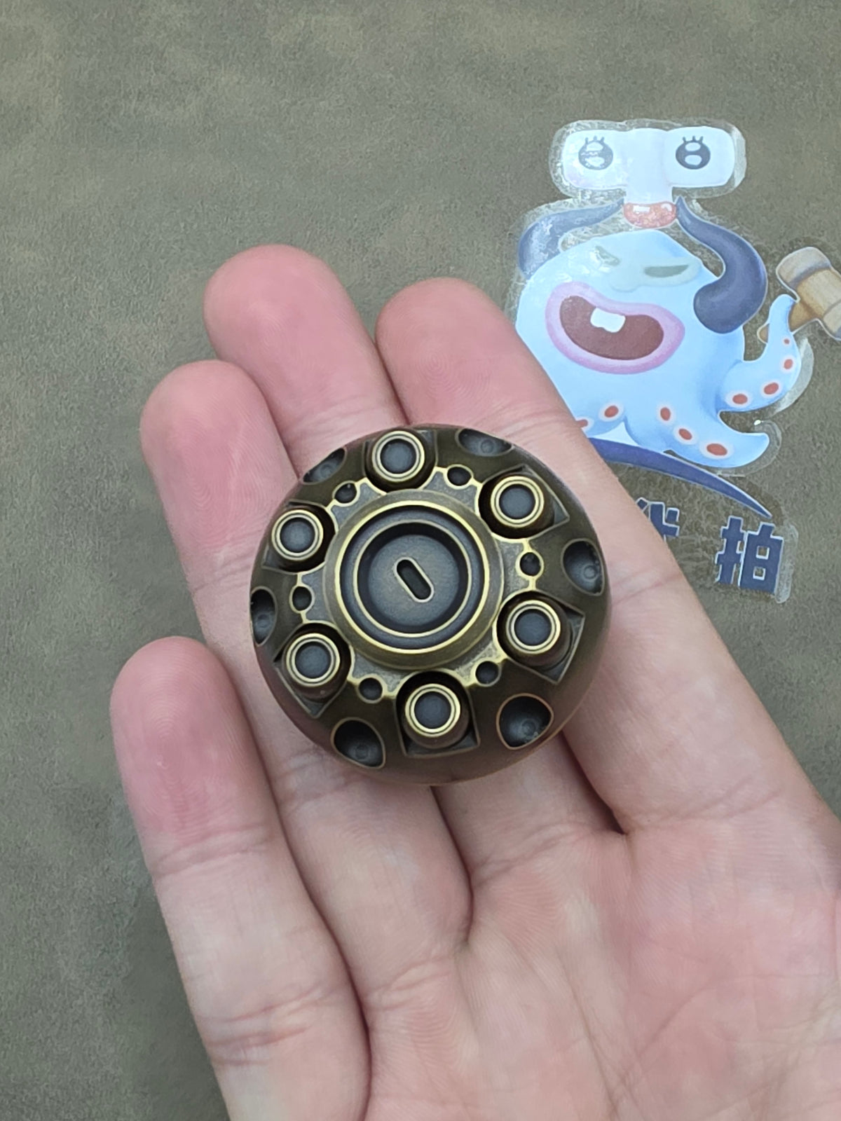 Death Star r Brass Distressed
