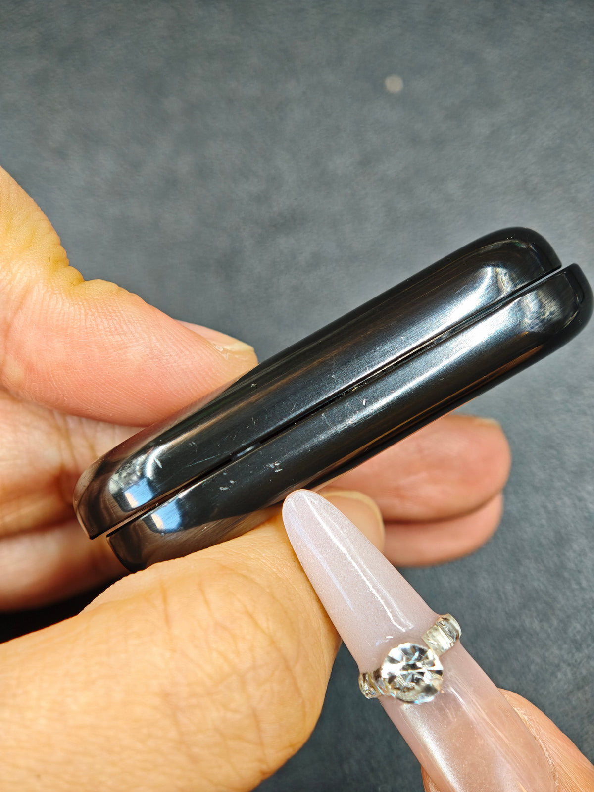 Floating Cloud Zirconium Color-Anodized Polished