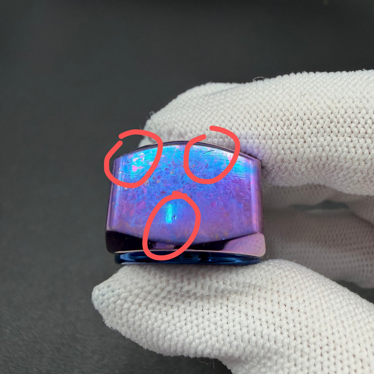 Qilin Crystallized Titanium Color-Anodized