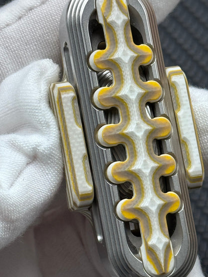 EXOSKELETON G10 Yellow Grey White Bone Core Stainless Steel