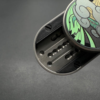 Dragon Rhythm Titanium Anodized Engraved