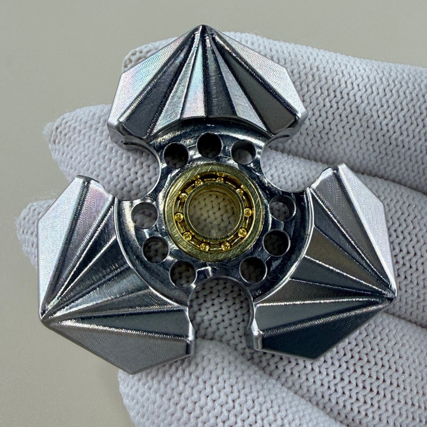 Tri Leaf Crossbone Stainless Steel