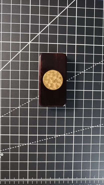 Brocade & Azure Paperweight