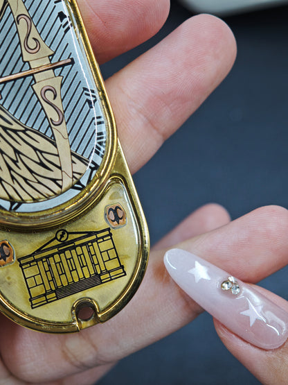 Dragon Rhythm Titanium Gold Plated Resin-Sealed